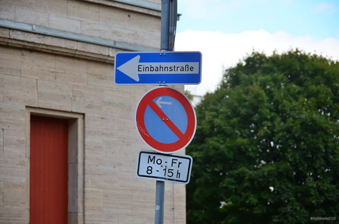 Halteverbotszone am Umzugsort