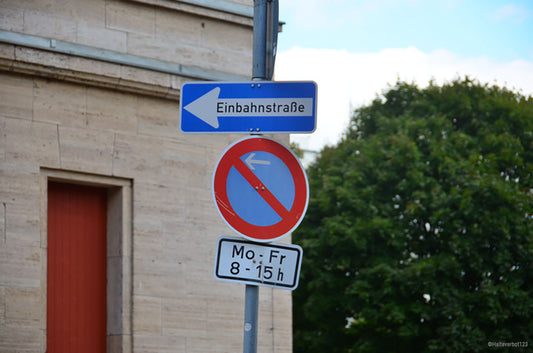 Halteverbotszone am Umzugsort